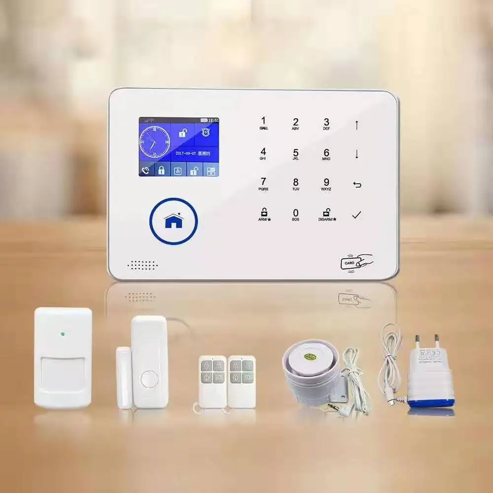 

Home Security Burglar Alarm System WIFI+GSM Quad band burglar alarm system