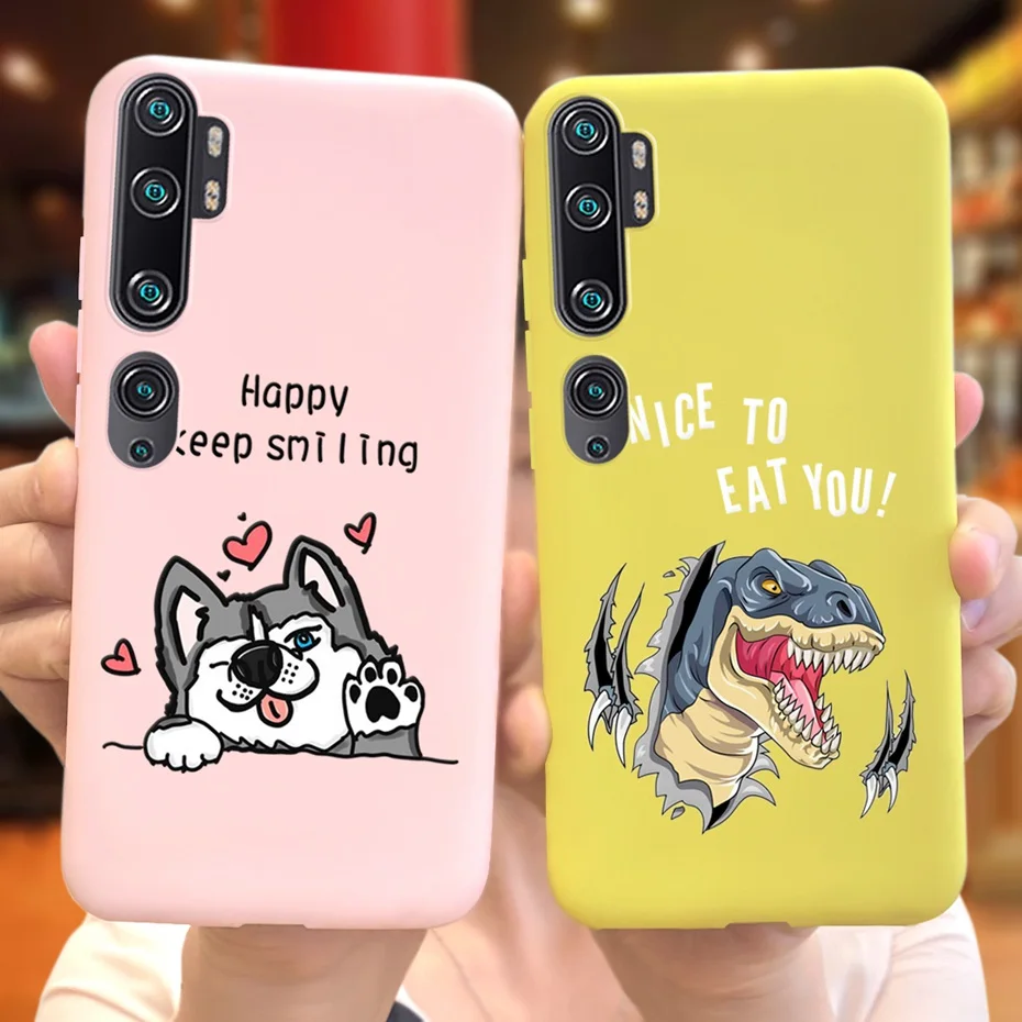 Xiaomi CC9 Pro Mi Note 10 Note10 Pro 케이스 커버 캔디 실리콘 소프트 폰 Xiaomi Mi Note 10 10Pro 용 보호 뒷면 커버