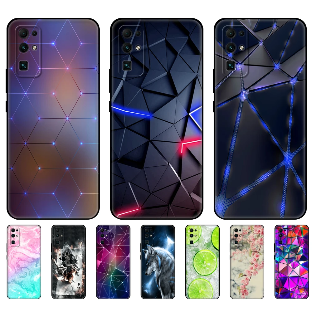 For HONOR 30 Case 6.53 inch BMH-AN10 Soft Silicon TPU Back for Honor 30 Pro Plus Cover honor 30 Premium Bumper black tpu case