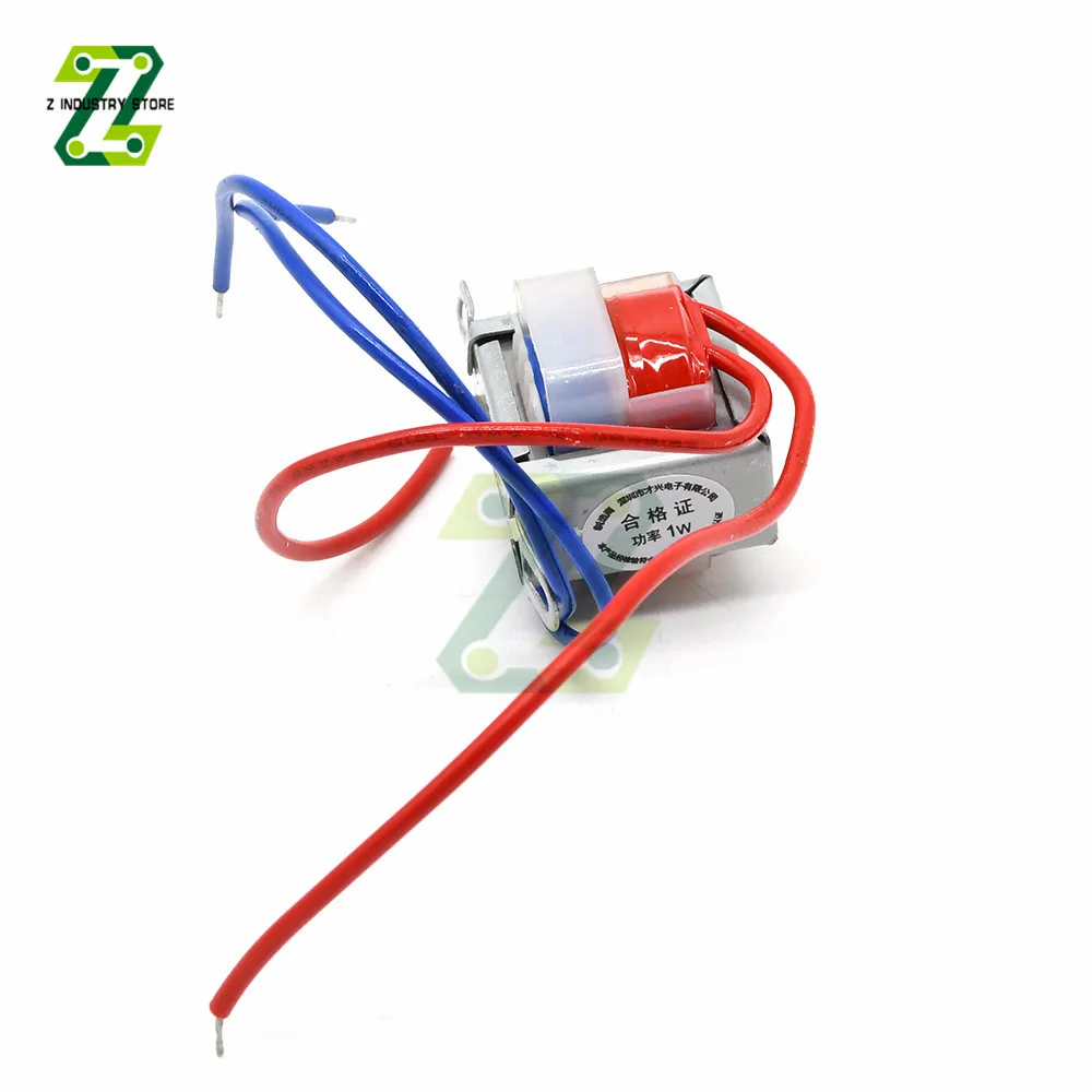 AC220 To AC12V 9V 6V Power Transformer Voltage 1W EI Copper Core 50Hz~60Hz Single Voltage 2 Line