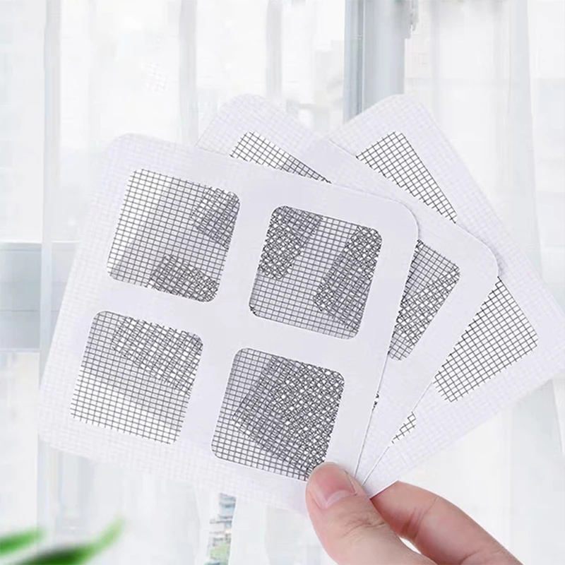 1set Window Mosquito Screen Patch Door Mosquito Net Repair Tape Window Screen Mesh Kit Sticker Repair Tool Household