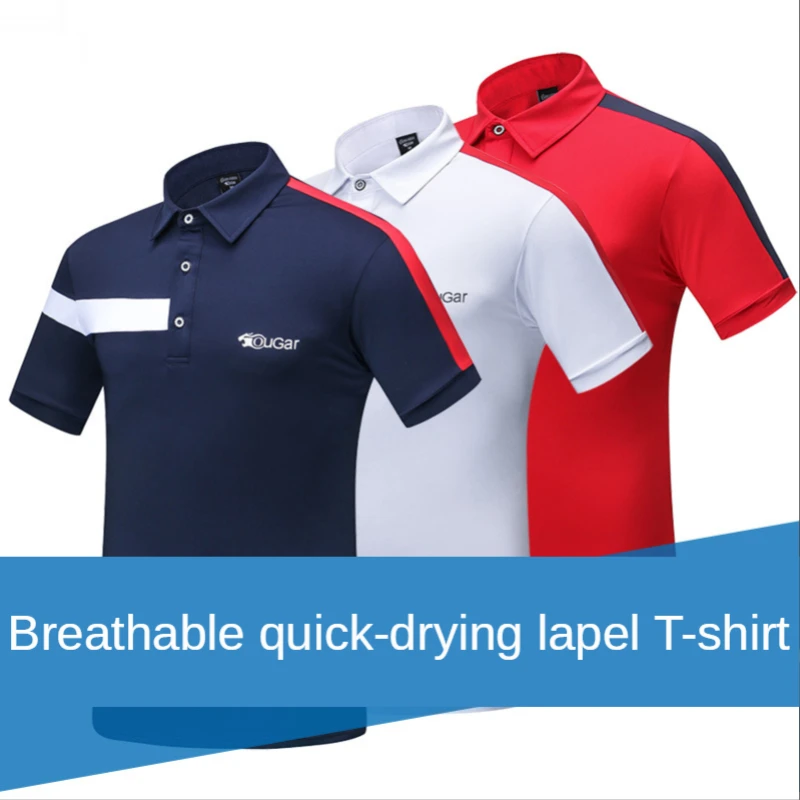 

New Product Golf Clothing Men's Short Sleeve Summer Jersey Short Sleeve Top T-shirt Breathable and Quick-drying Moisture Wicking