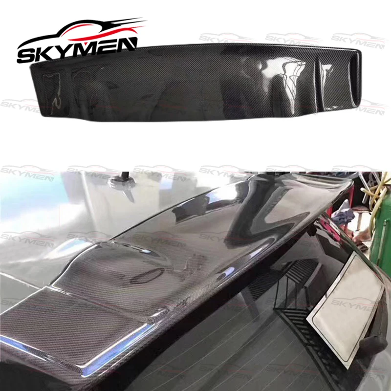 For VW Scirocco R 09-14 Votex Tuning Body Kit Roof Spoiler Carbon Fiber Glass Rear Wing Lip Ducktail For Scirocco R Car Styling