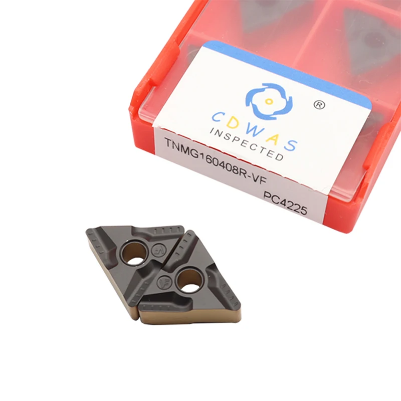 10 قطعة TNMG160404 TNMG160408 PC4225 اللونين كربيد عالية الجودة الخارجية تحول أداة CNC شفرات مخرطة القاطع أدوات
