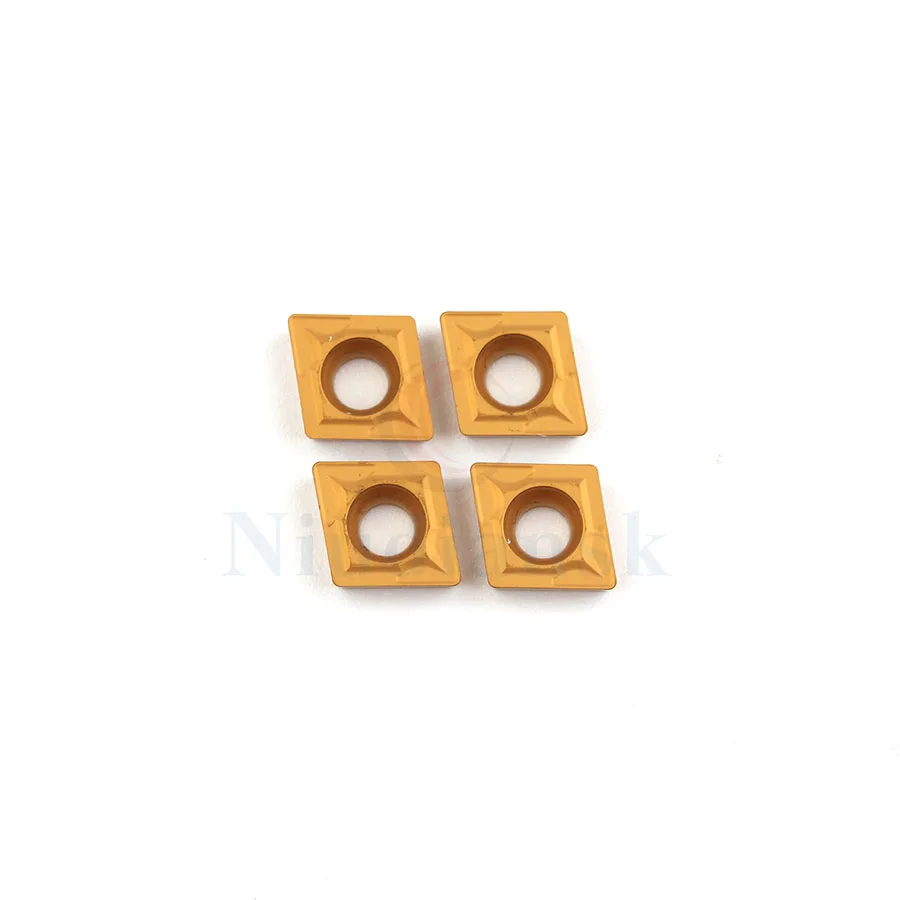 CCMT060204 CCMT060208 LF9018 insertos de carburo de torneado externo de alta calidad insertos de torneado de torno CNC para piezas de acero. 10 Uds.