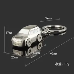 3D小さなおもちゃの車のキーホルダーバッグファッションアクセサリー女性男性最高のパーティーギフトジュエリー