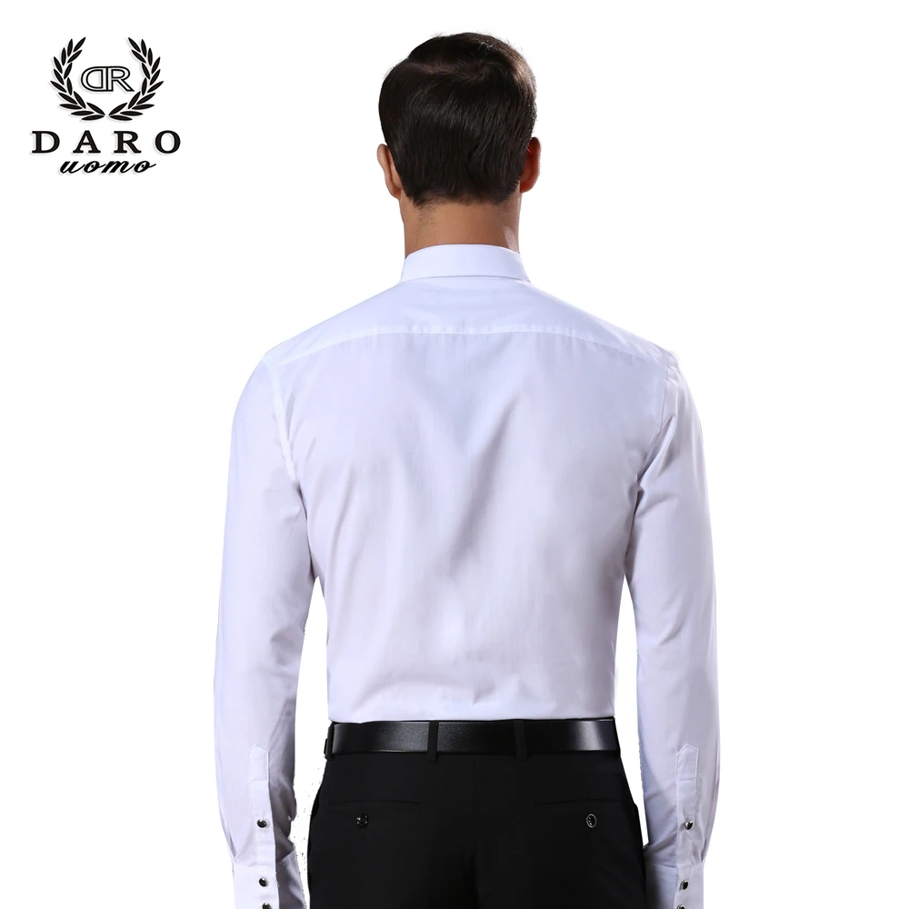 DR DARO-camisas de esmoquin para hombre, camisa blanca para fiesta y boda, 2023, 883