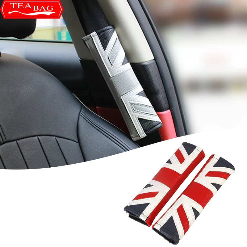 

Seat Belt Shoulder Cover Protector For Mini Cooper One S JCW D R50 Clubman R55 R56 R60 R61 F54 F55 F56 F60 Car Accessories1Pair