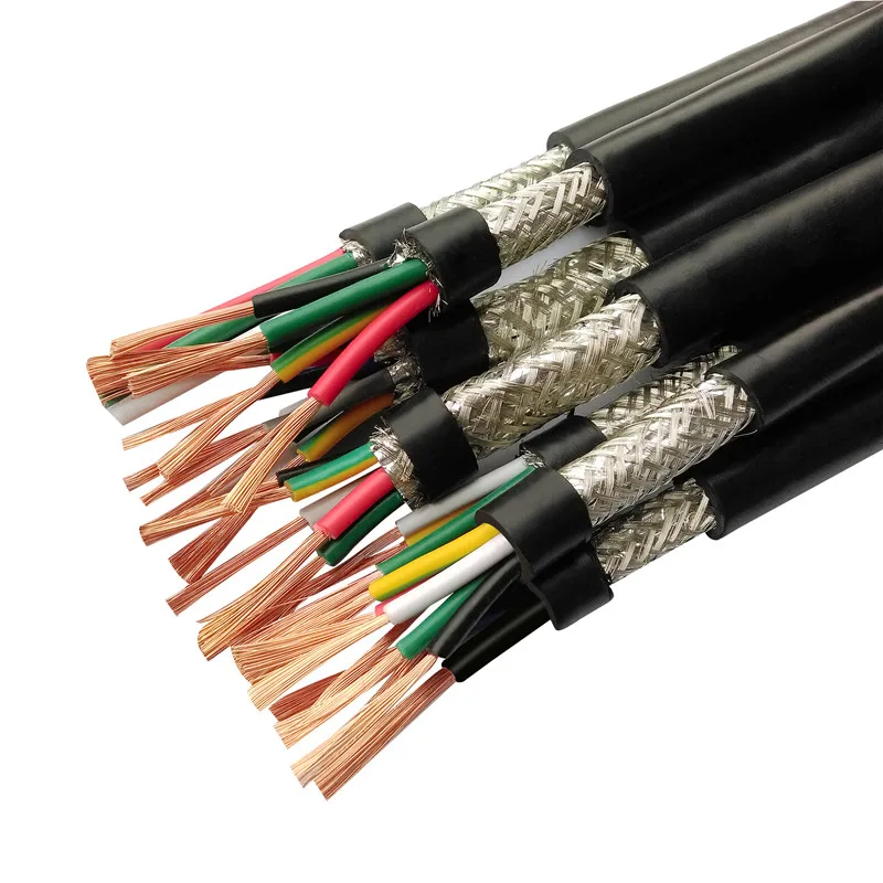 

18AWG Shielded cable 26/24/22/20 AWG 100meters 2 3 4 5 6 7 8 10 12-core pure copper RVVP shielded wire control cable signal wir