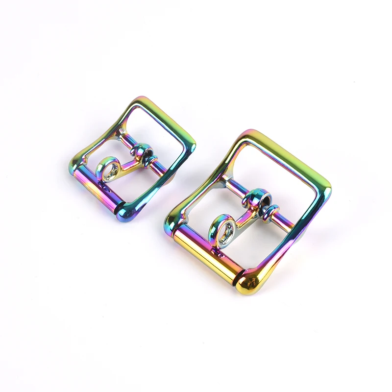 2Pcs Rainbow Kleur Locking Tong Roller Gesp, Nieuwe Metalen Vergrendeling Gesp