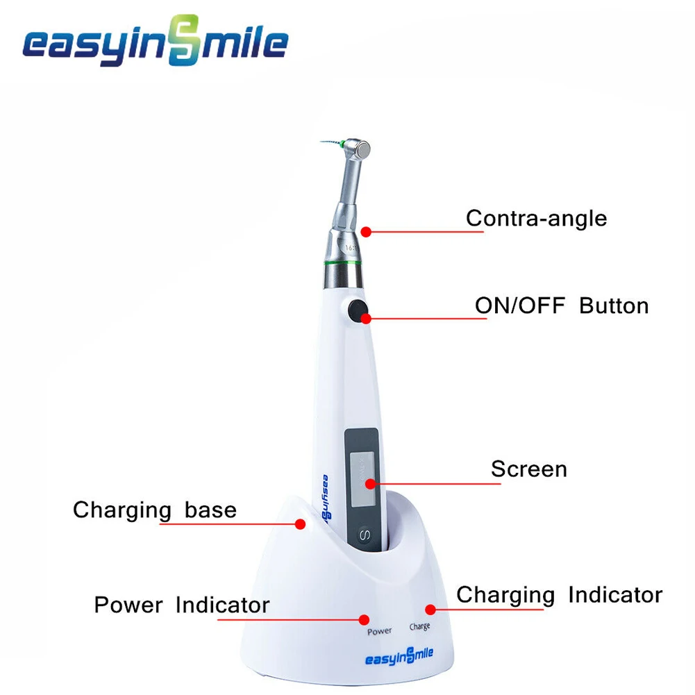 Endo Motor Easyinsmile Dental Root Canal Apex Locator Portable Endodontics Treatment Instrument LED Screen