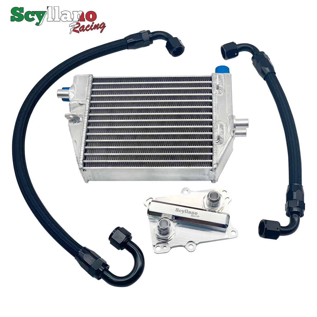 Alloy Aluminum Oil Cooler Kit Fit For Fiat Abarth 500 / 595 / 695 Turismo / Competizione Performance Car Accessories