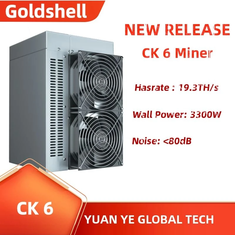 Goldshell CK6 Nervos เครือข่าย Super คอมพิวเตอร์ Server อัพเกรดใหม่,ระดับถัดไป19.3 H/s ± 5% | 3300W ± 5% | 0.17วัตต์/เมตร
