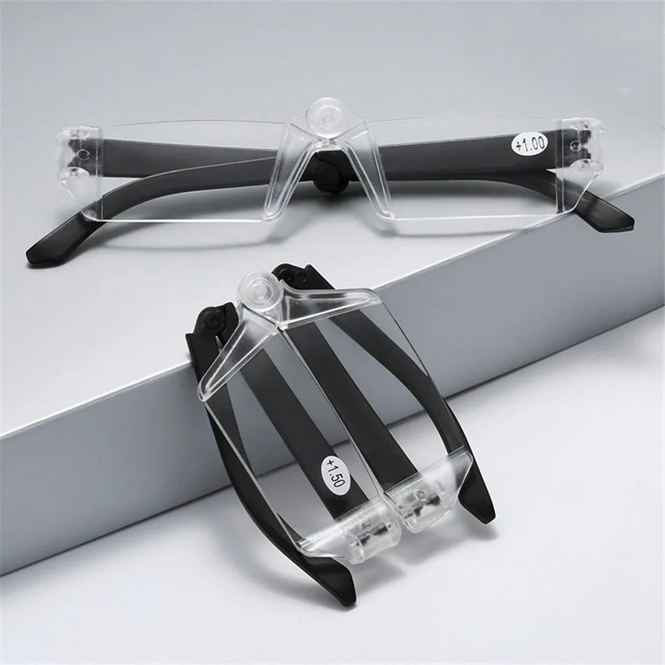 (Fly occhiali da lettura pieghevoli rotanti donna uomo portatile piccolo presbiopia Frame Reader Hyperopia occhiali diottrie 1.5 2 3