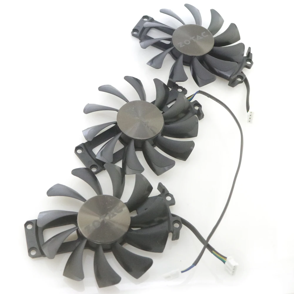 3pcs/Lot GA81S2U 12V 0.38A 40*40*40mm 4Pin For ZOTAC GTX 980-4GD5 AMP HA Graphics Card Cooler Cooling Fan