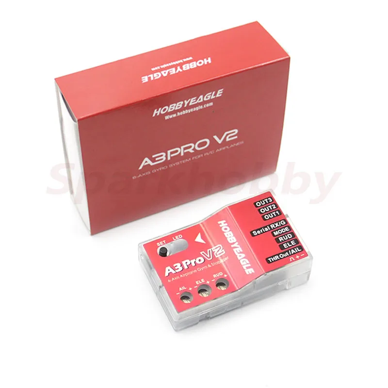 Newest Original HobbyEagle A3 Pro V2 Flight Controller 6-Axis Airplane Gyroscope Stabilizer System for RC Airplanes Fixed Wing