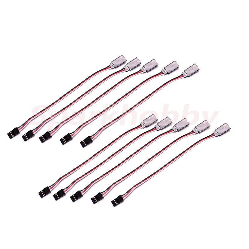 10PCS 30core 150mm/200mm/300mm/500mm/600mm RC Servo Extension Cord Cable Wire Lead JR For Rc airplane ACCS DIY parts