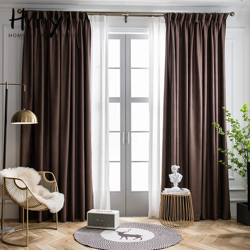 

Thick Blackout Windows Curtains for Living Room Window Curtains for Bedroom Luxury Curtains Modern Blinds Drapes Shading 90%