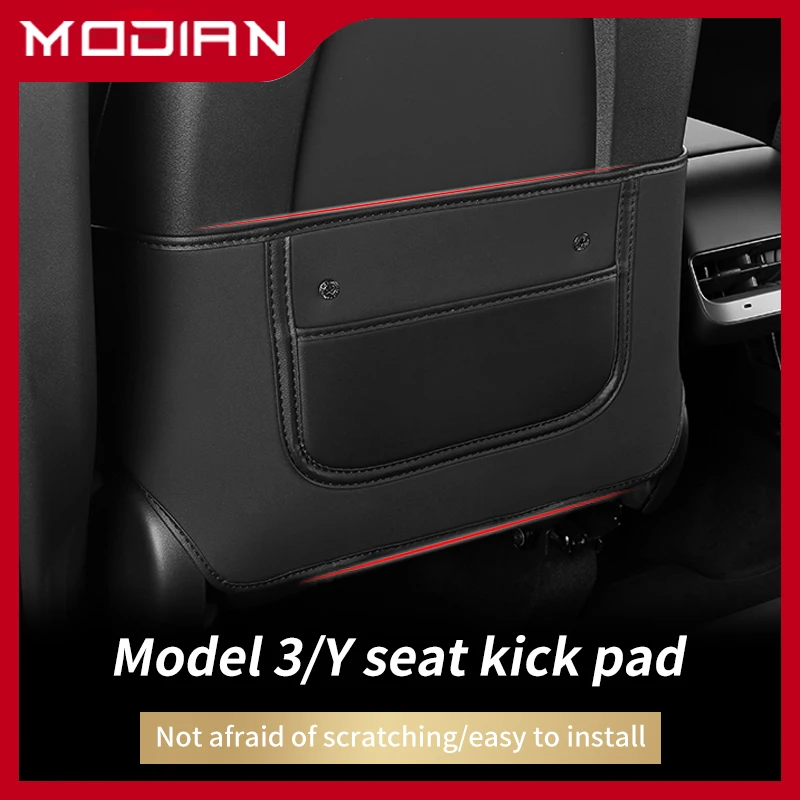 

Car anti-skid pad seat back protection is used for Tesla 2017 2019 2021 Model 3 seat storage bag to prevent dirt and water