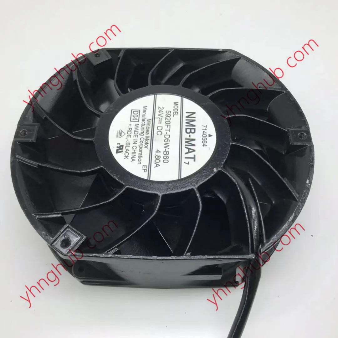 NMB-MAT 5920FT-D5W-B60 DC 24V 4.80A 172X150X51mm Server Cooling Fan