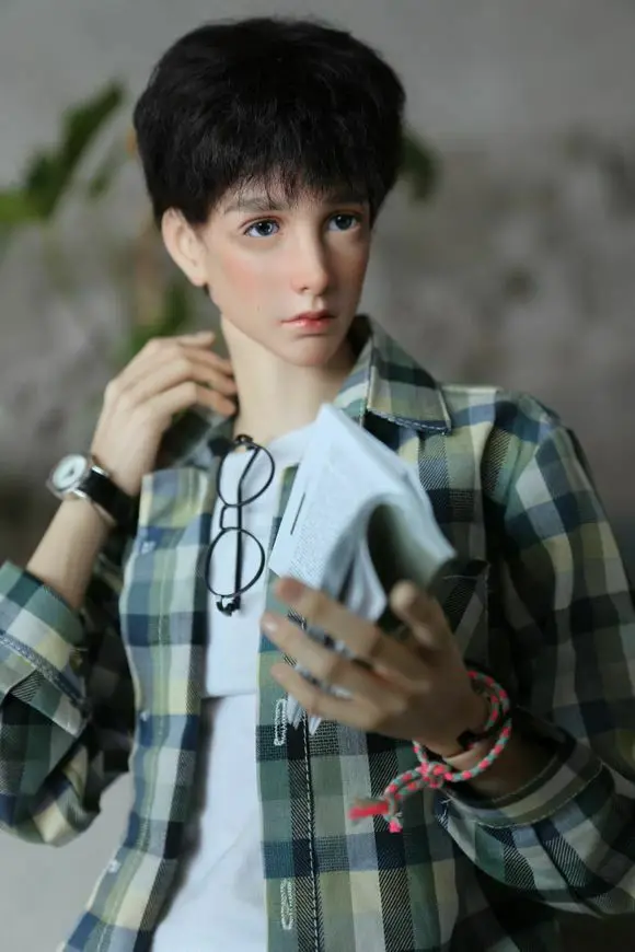 1/4 BJD / SD beautiful doll for boy Arsene 44 cm rubber jointed doll free eyeball