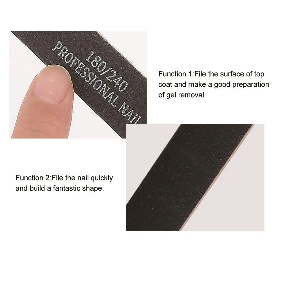 5/10/20Pcs Nails Accesorios Professional Nail File 100/180 Sandpaper Nail Sanding Blocks Grinding Polishing Manicure Care Tools