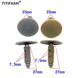 10Pcs For Buick Regal LaCrosse GL8 First Land Car Roof Interior Trim Panel Cover Ceiling Clip Plastic Fastener Beige Gray Rivet