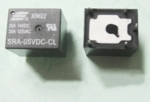 10pcs/LOT  High Quality New Relay SRA-05VDC-CL  SRA-12VDC-CL  SRA 24VDC CL  SRA- 05V 12V 24VDC-AL  T74 20A  5PIN 20A