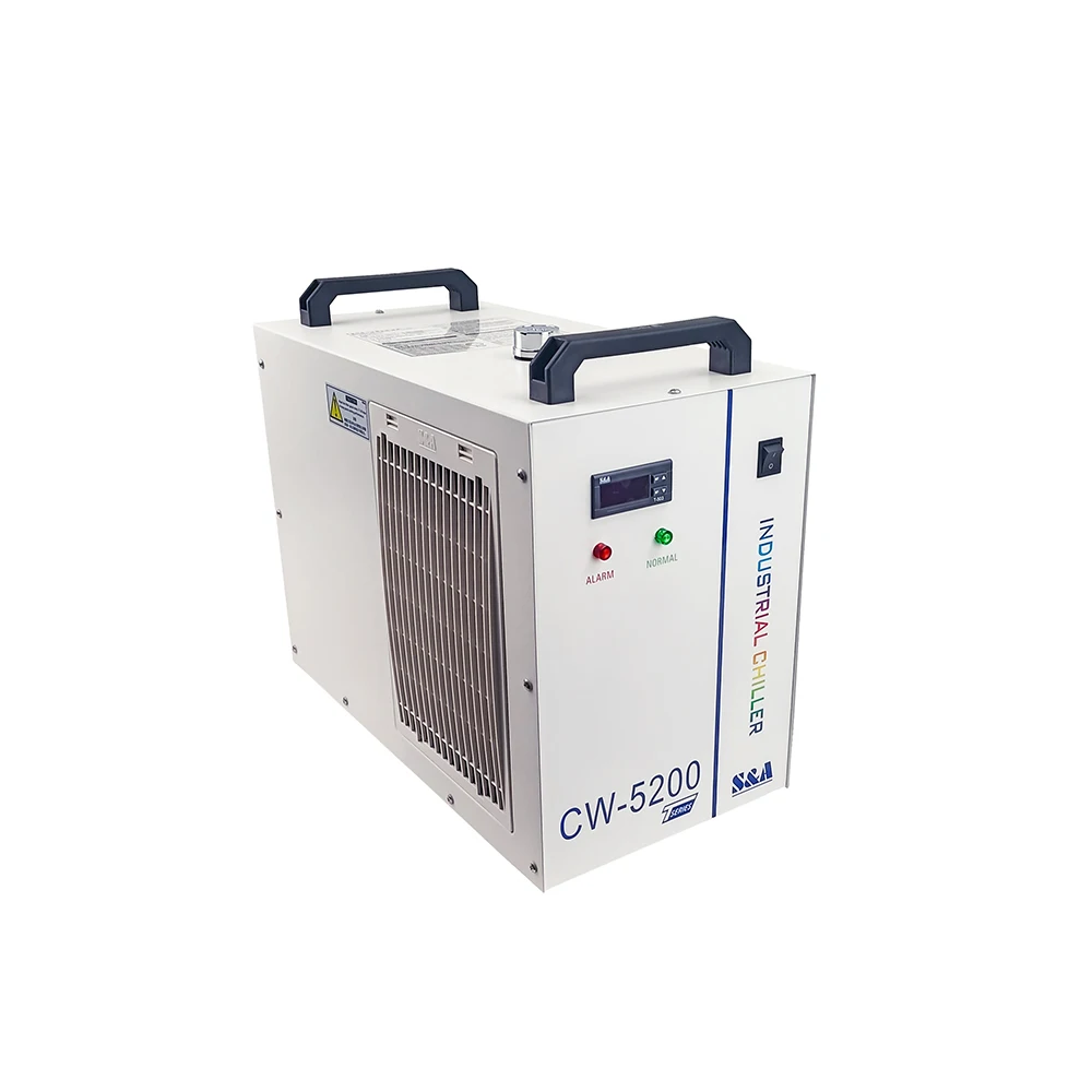 

S&A Teyu CW5200 Industrial SHZR 220V CW-5000 Water Chiller For Cooling Three 100W Four 80W CO2 Laser Tube