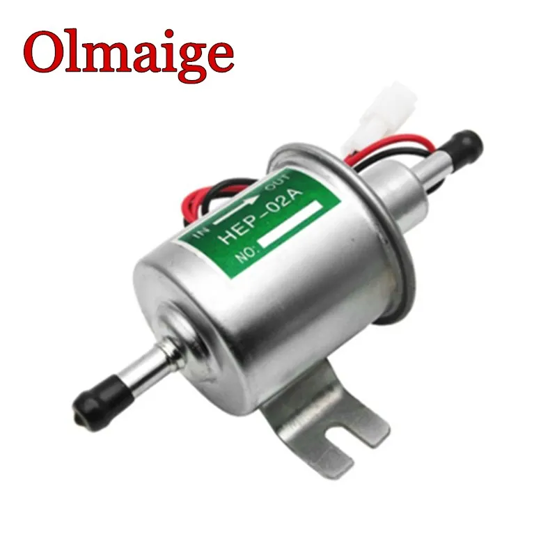 Free shipping diesel petrol gasoline 12V electric fuel pump HEP-02A low pressure fuel pump for carburetor, motorcycle , ATV