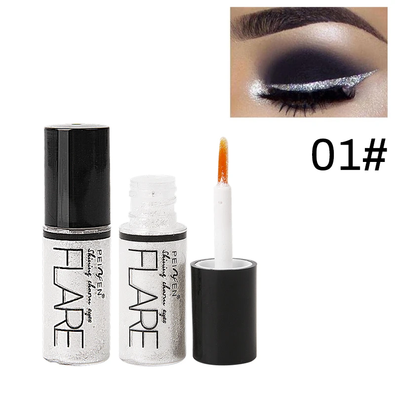 Professional Makeup Silver Rose Gold Color Liquid Glitter Eyeliner Shiny Eye Liners Women Eye Pigment Korean Cosmetic Waterproof