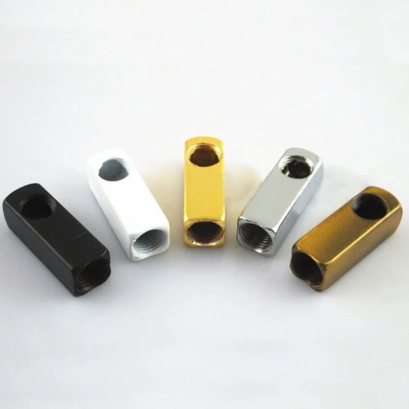 15PCS M10 Square 90 Degree Steering Joint,M10 Internal Thread Hollow Tube,DIY M10 Metal Plating Lighting Accessories