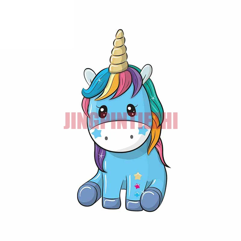 Cute Rainbow Unicorn Anime Car Sticker Decal Decor For Bicycle Motorcycle Accessories Laptop Helmet Trunk Wall