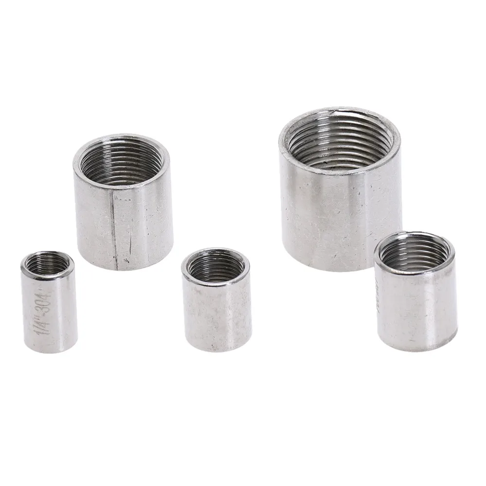 Precision round stainless steel pipe inner thread pipe fittings 1/4\'\' 3/8\