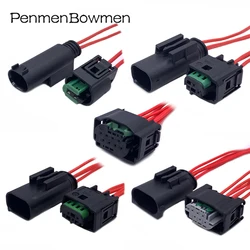 1 Set 2 3 4 6 8 Pin Car Reverse Sensor Radar Electrical Cable Connectors Wire Harness Plug For 968402-1