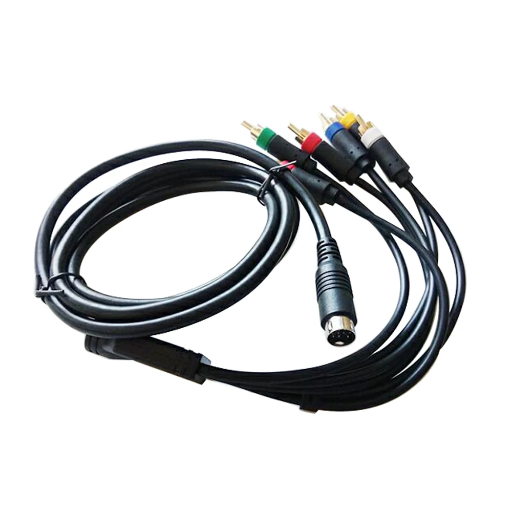 

10 pcs a lot 1.8m RGBS/RGB Cable Replacement Color Monitor Component Cable for Sega MD2 Game Console