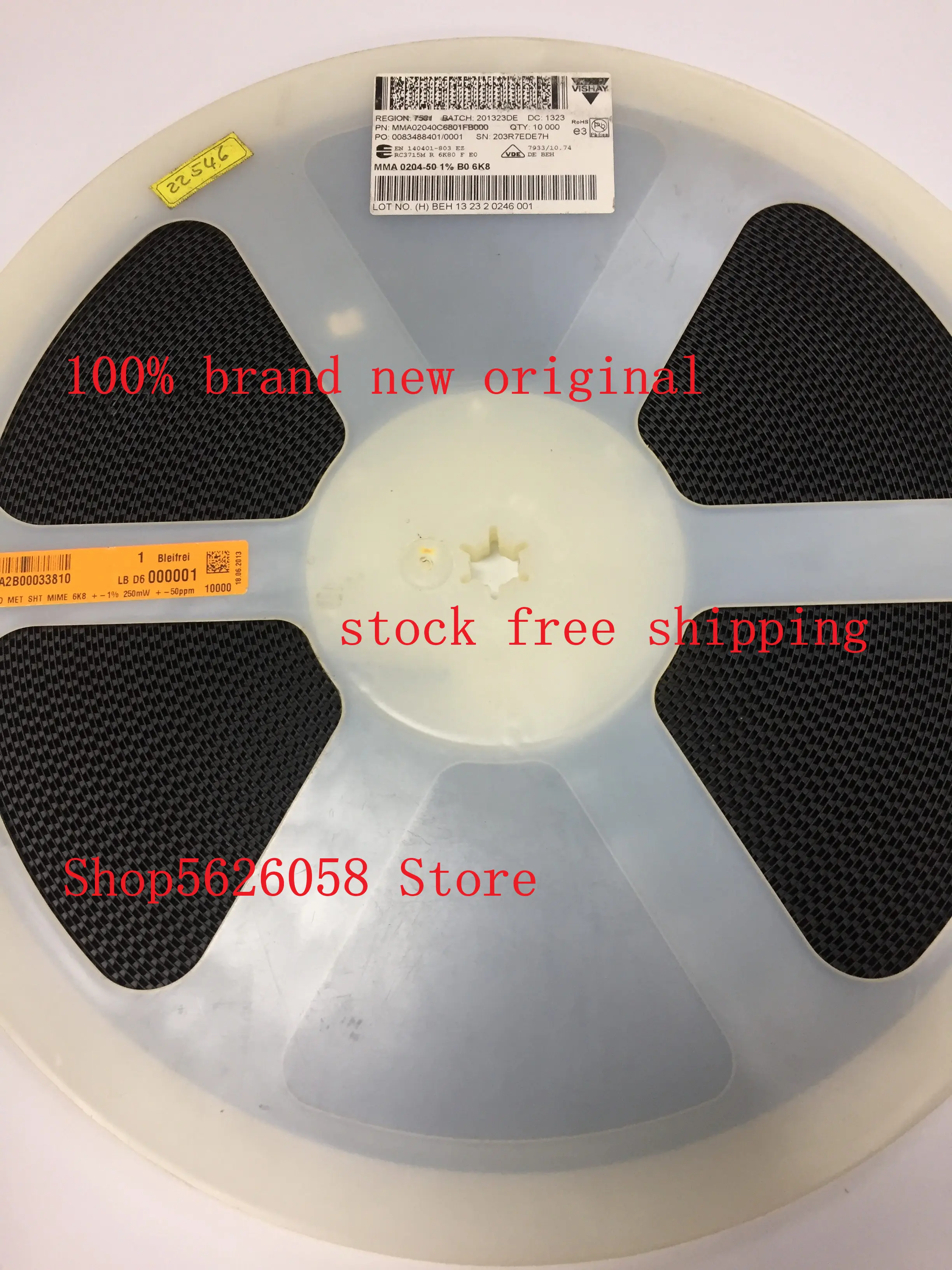 

MMA02040C6801FB000 SMD TZMC8V2-GS18 LL34 100% new original 50PCS/LOT STOCK