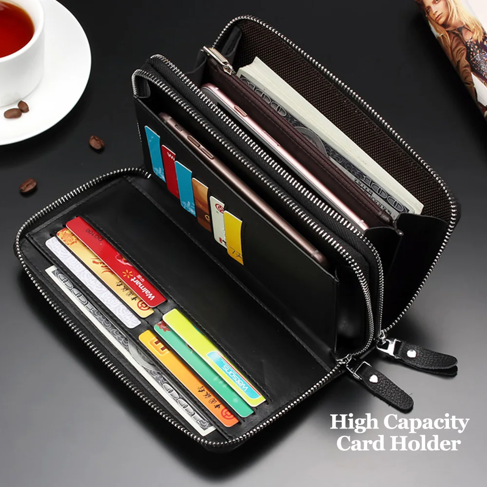 New Fashion Bags Men\'s Wallet High Quality Top Leather Card Holders Designer Purse Mens Card Wallet Big Capacity Cardholder Bag