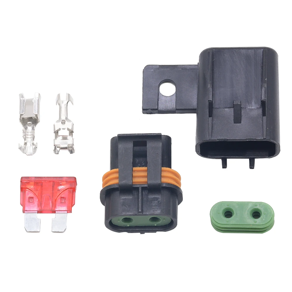 1PC Waterproof Car Modified Blade Fuse Holder with/without 14CM Wire, with 1PC STANDARD Fuse