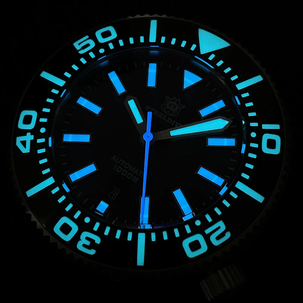 New Arrival ! SD1976P SteelDive Brand 48MM One-Piece Case NH35A automatic movement sapphire 1000m dive watch men OEM