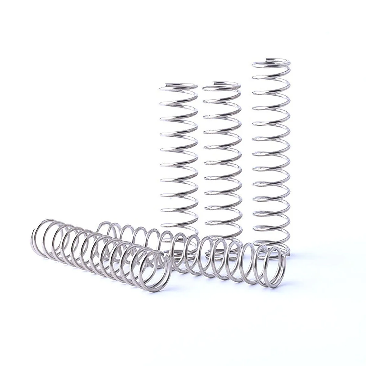 10Pc Zinc Plated Steel Compression Spring Wire Dia 0.8mm Y-Type Rotor Return Spring Pressure Spring OD 7mm-11mm  Length 10-100mm