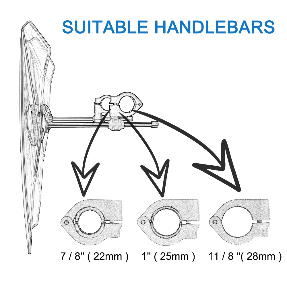 Universal para MT07 MT09 cubiertas de parabrisas motocicleta parabrisas ajustable para HONDA CBR600RR CB1000R GXSR 600 750