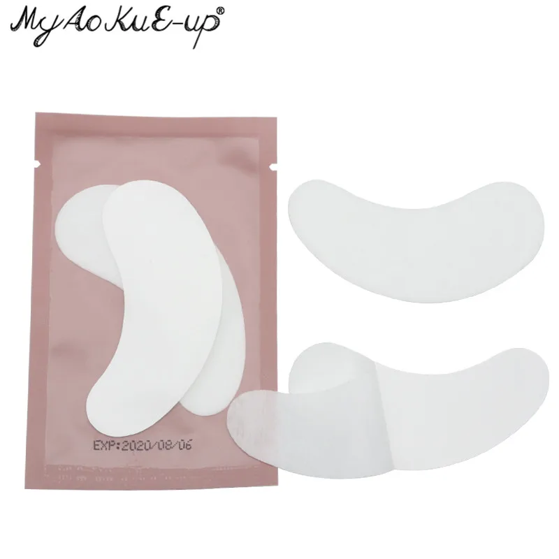 50 paia di toppe idrogel per forniture per estensione ciglia cuscinetto per occhi in gel strumento per trucco femminile accessori per estensione ciglia patch per occhi