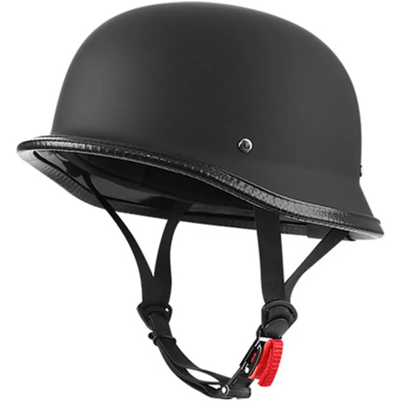 Motorcycle German Helmet Electric Scooter ATV Open Face Cruiser Chopper Half  Motorbike Riding Cap DOT CE