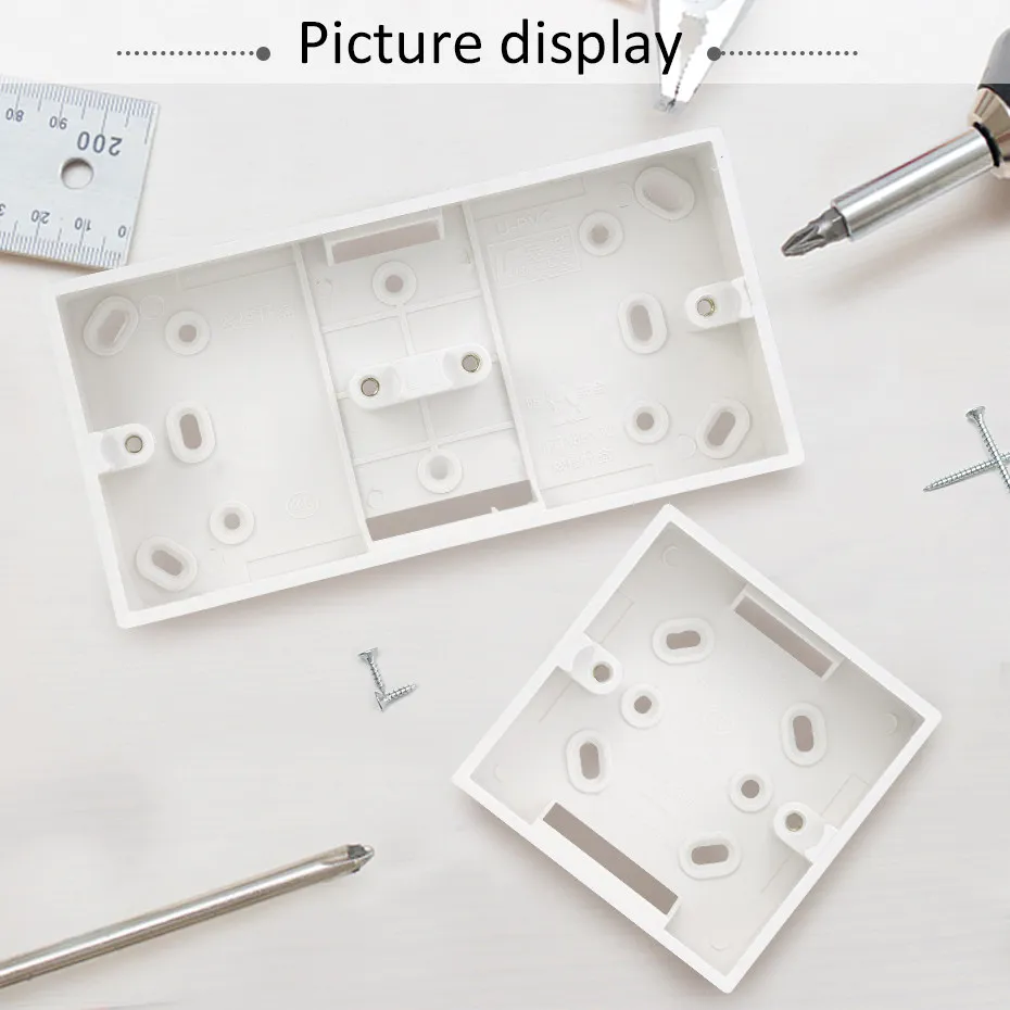 Per scatola di montaggio tipo 86 scatola di giunzione 86x86 scatola di montaggio superficiale scatola di giunzione 86mm * 86mm presa interruttore a