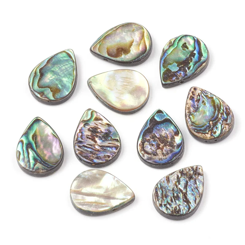 Colorful Abalone Shell/Paua Shell Beads for jewelry making bracelet necklace DIY Crafts, Heart Shape,Drop Shape F80