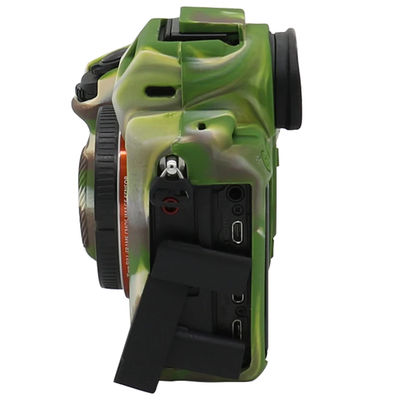 لينة سيليكون المطاط كاميرا واقية الجسم حافظة الجلد لسوني A7 A7R A7S A7II A7RII A7SII A7M3 A7R3 حقيبة كاميرا حامي غطاء