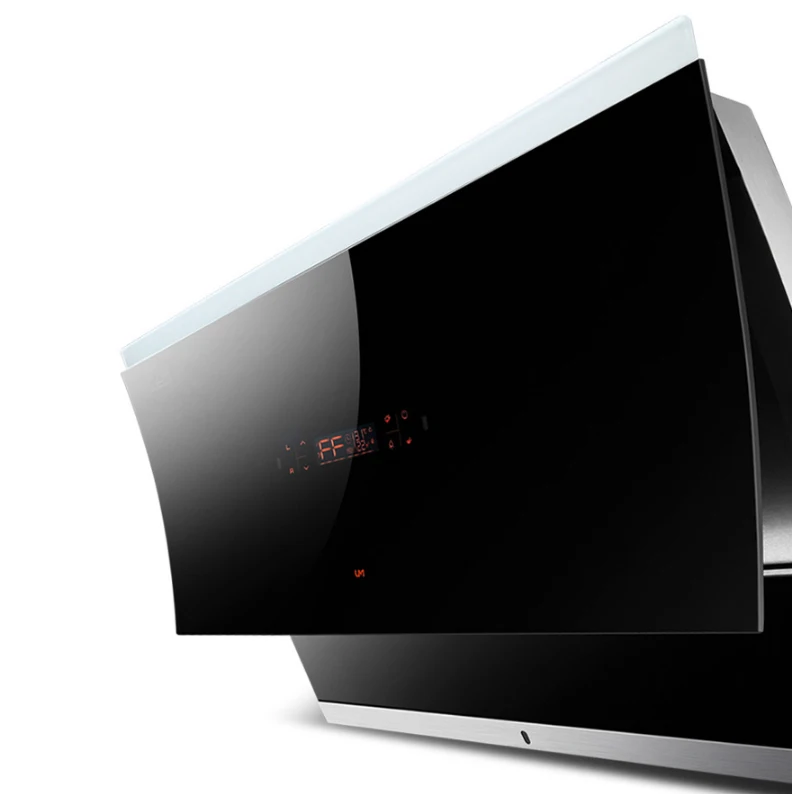 Rumah Tangga Rentang Tudung Dapur Ventilator Knalpot Asap Pengisap Kuat & Pembersihan Otomatis Sisi Penghisap Tudung 900Mm