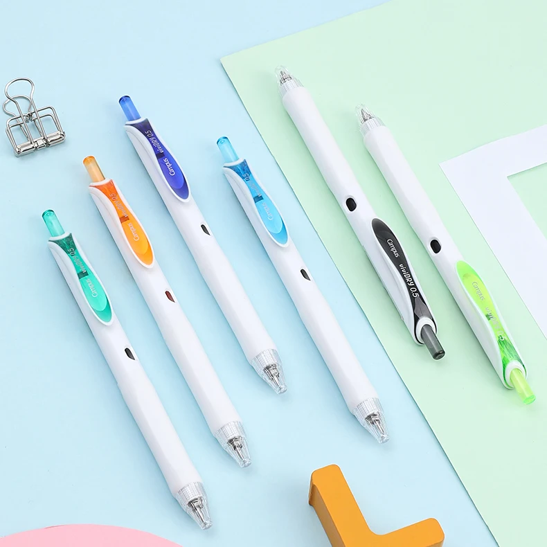 1pc Japan KOKUYO Campus Vividry Color Press Gel Pen Quick-drying Ink 0.5mm Replaceable Refill Kawaii Pens School Supplies