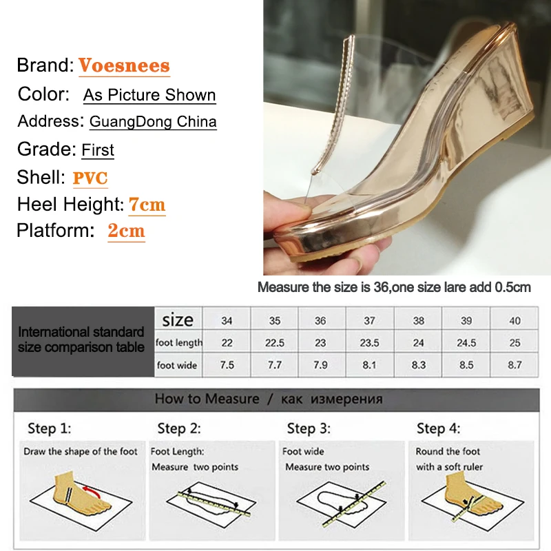 2021 New Woman Shoes Transparent Stitching Half surrounded Roman Slippers Wedges Platform Wearable Non-Slip Women Party Sandals